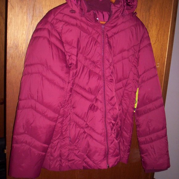 Xersion Jackets & Coats Xersion Womens Maroon Light Weight Puffer